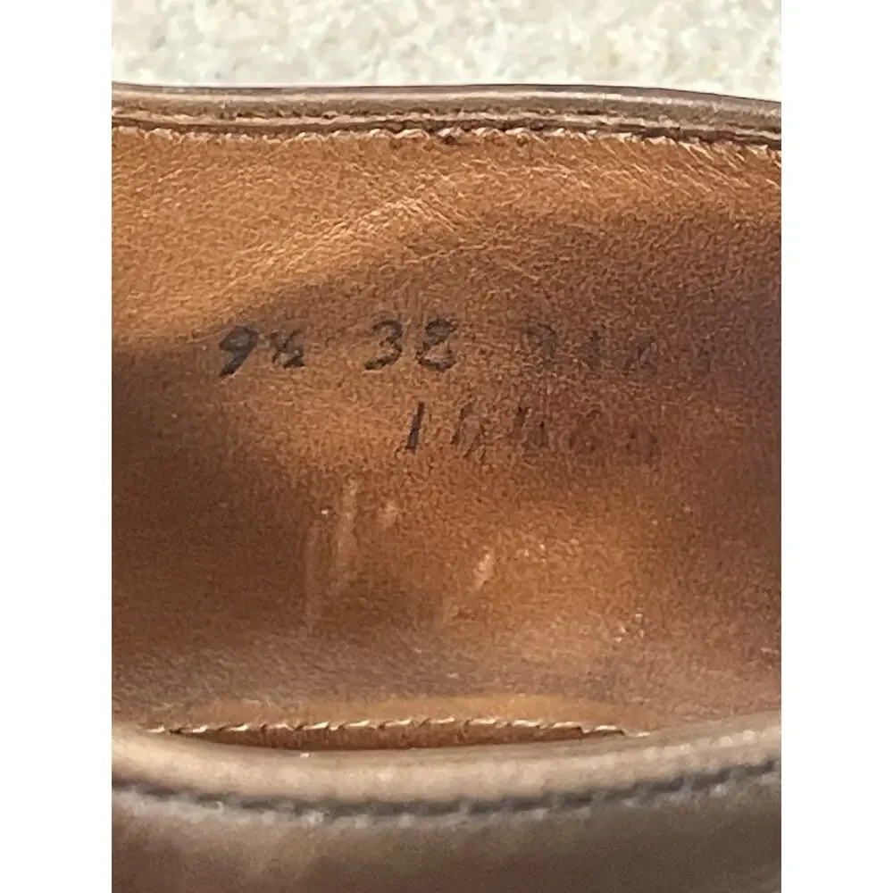 Allen Edmonds Montgomery Brown Moc Toe Lace Up Blucher Men’s Size 9.5 -Preppy